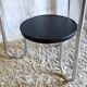 Tripod side table in Bauhaus style, metal and wood - mid 20th century.