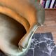 Green velvet toad sofa