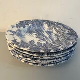 6 assiettes creuses vintage