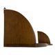 Vintage wooden wall shelve rack bookshelf in oak wood minimalist