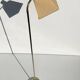 Lampadaire de lecture rétro vintage en laiton par Suède années 1960