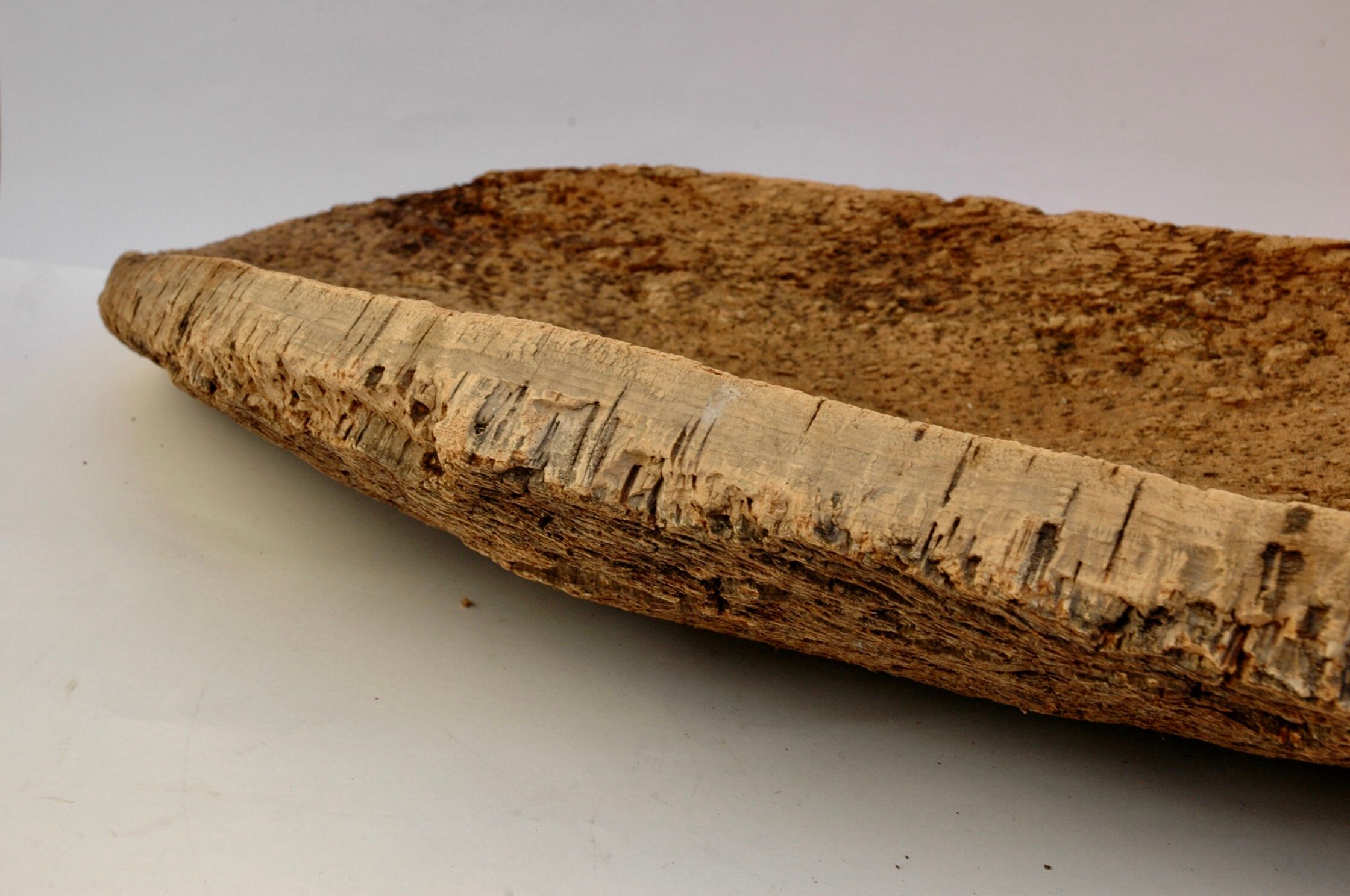 Fruit cut in bark 59x29cm