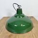 Industrial British Green Enamel Factory Pendant Lamp, 1960s