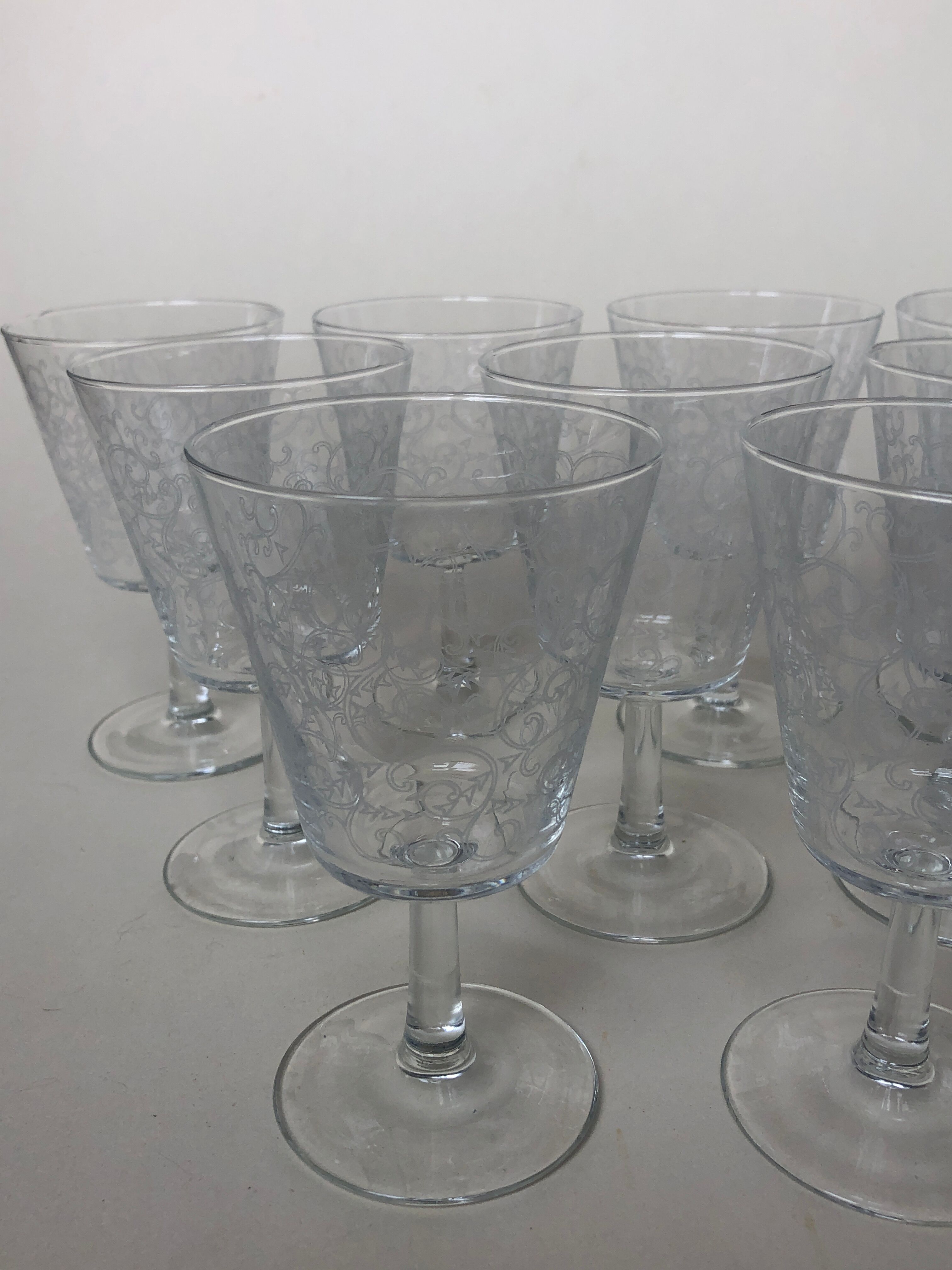 Set of 12 glass
