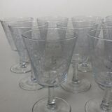 Set of 12 glass