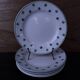 Set of 6 flat plates 5200 Sarreguemines and Digoin Vintage