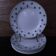Set of 6 flat plates 5200 Sarreguemines and Digoin Vintage