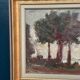Original Swedish Oil on Panel – “Trees” by Cz – Signed – Vintage & Framed –