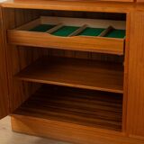 Classic two-piece display cabinet from the 1960s