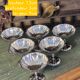 Stainless steel ice cream bowls