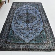 Tapis persan oriental bleu 5x8 153x253 cm SK 23247