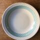 White and turquoise hollow dish