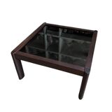 Teak and smoked glass coffee table published by Ekornes, Denmark