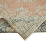 Handmade oriental contemporary 1980s 293 cm x 416 cm beige wool carpet