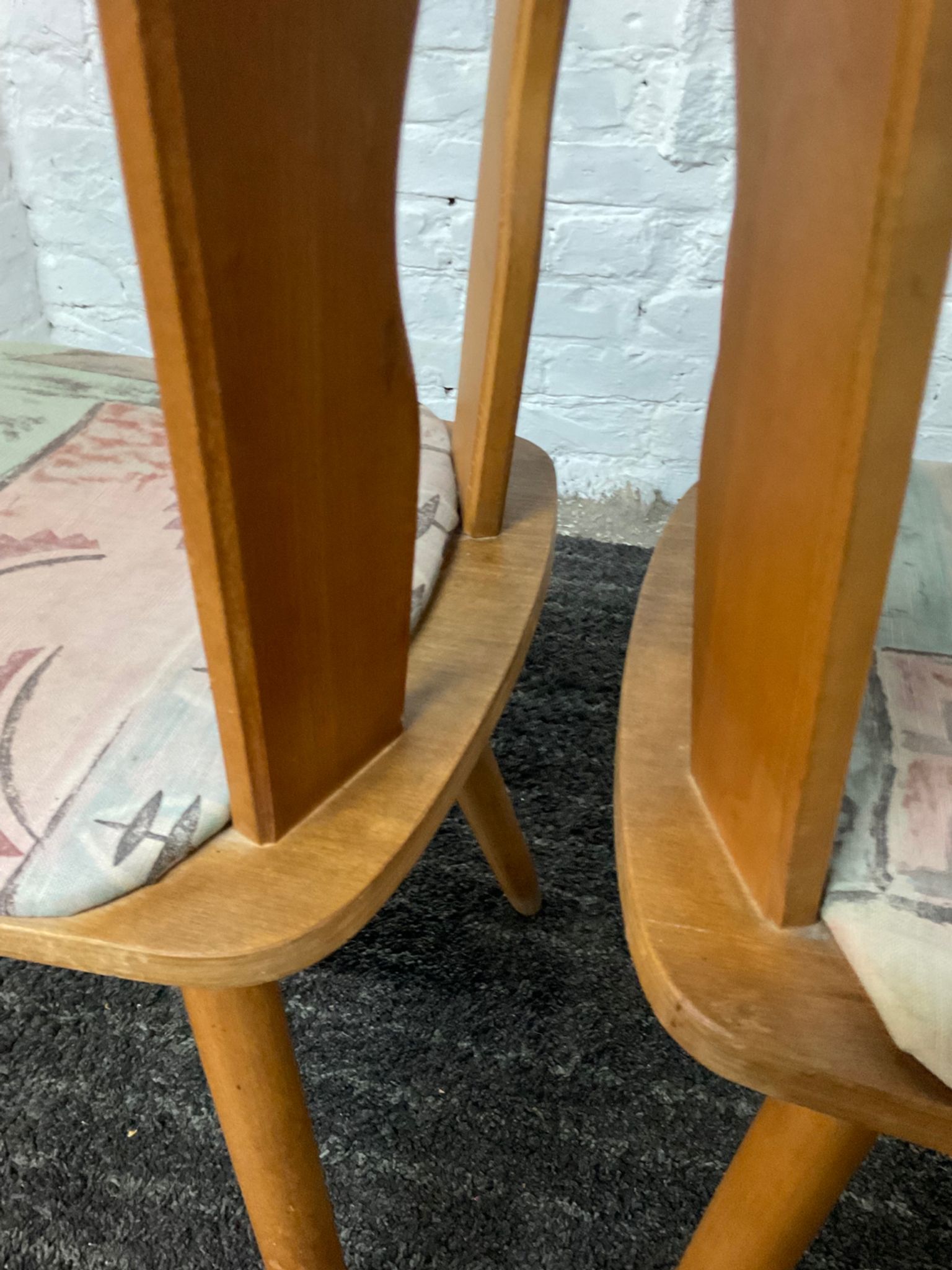 Pair of Scandinavian bistro chairs from the 50s-60s