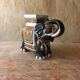 Terracotta elephant plant holder