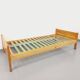 Vintage Mountain Design Les Arcs bed in ash wood from the 60s 70s