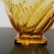 Glass cut style art deco yellow