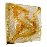 Mazzega Murano glass and brass wall lamp from the 60s