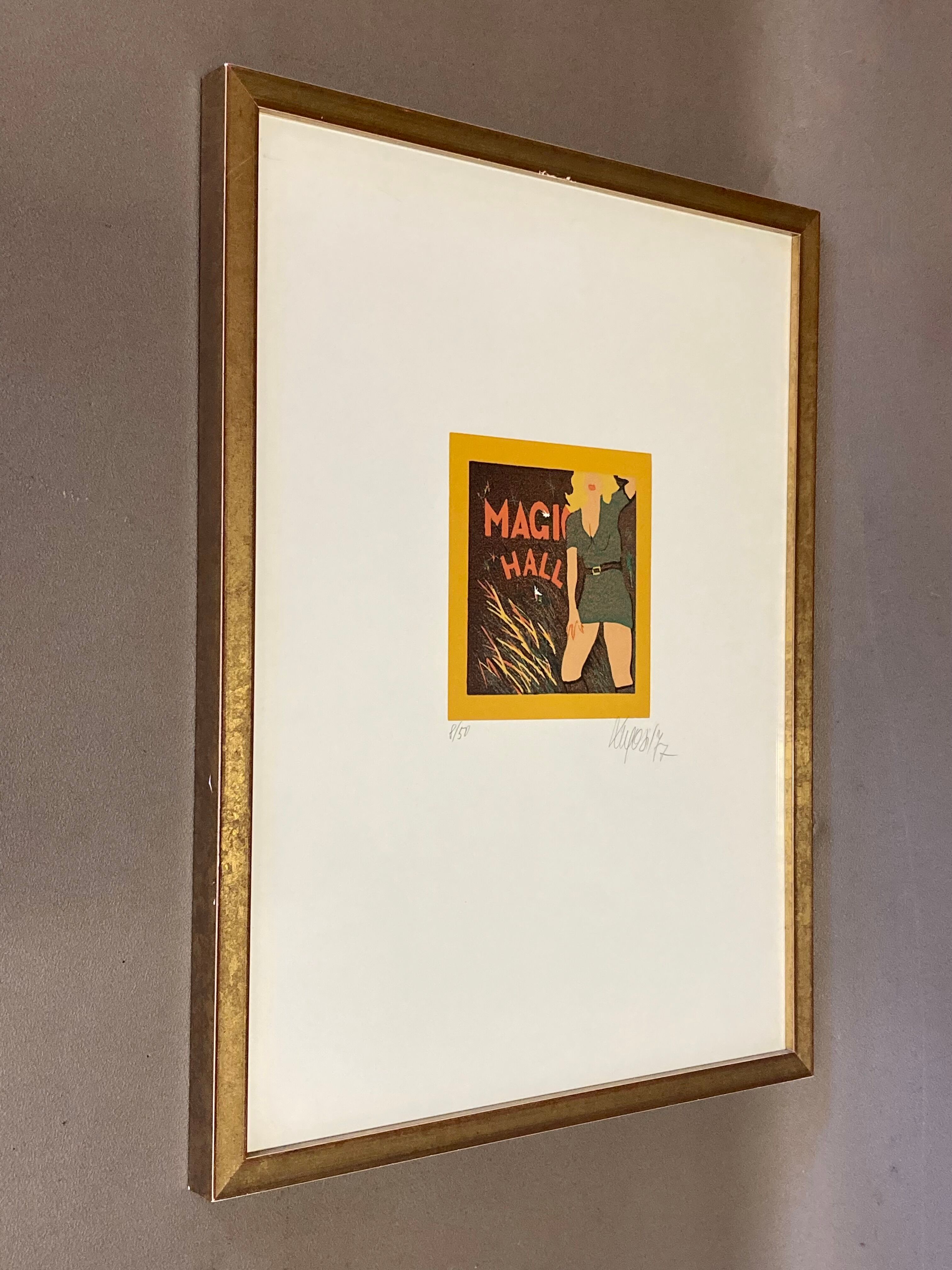 Original silkscreen printed signed 1977