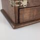 Victorian Oak Writing Cabinet with Automatic Tambour, 19th Century