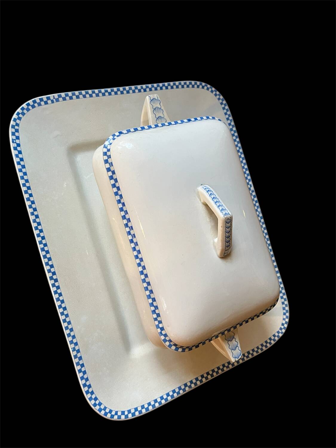 Lustucru Sarreguemines serving platter set