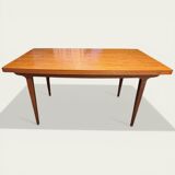 Scandinavian extendable dining table in Teak 1960