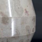 Modernist Art Deco ball lamp in carved marble, France, Circa 1930