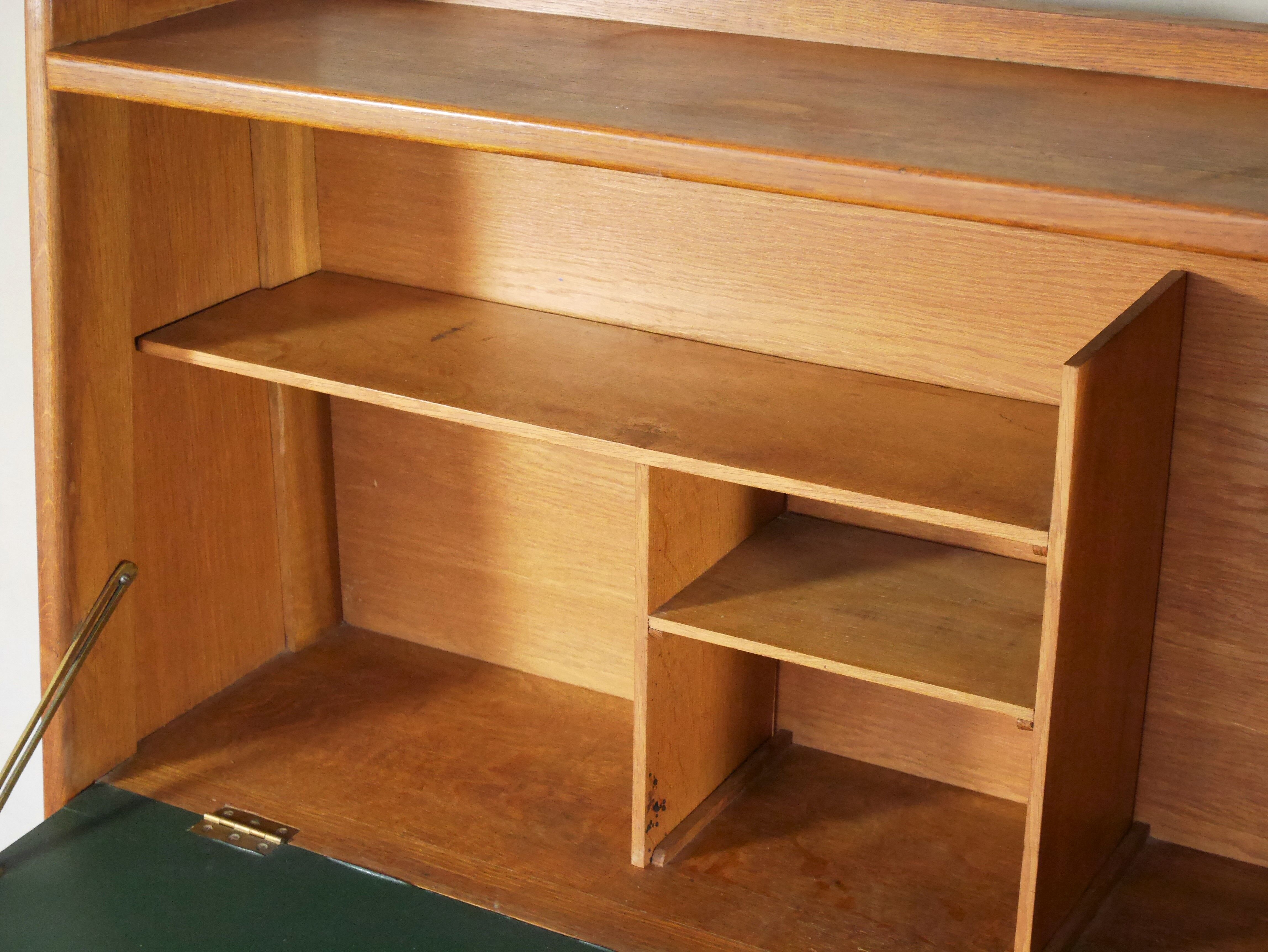 50s oak secretary