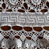 Old crocheted tablecloth
