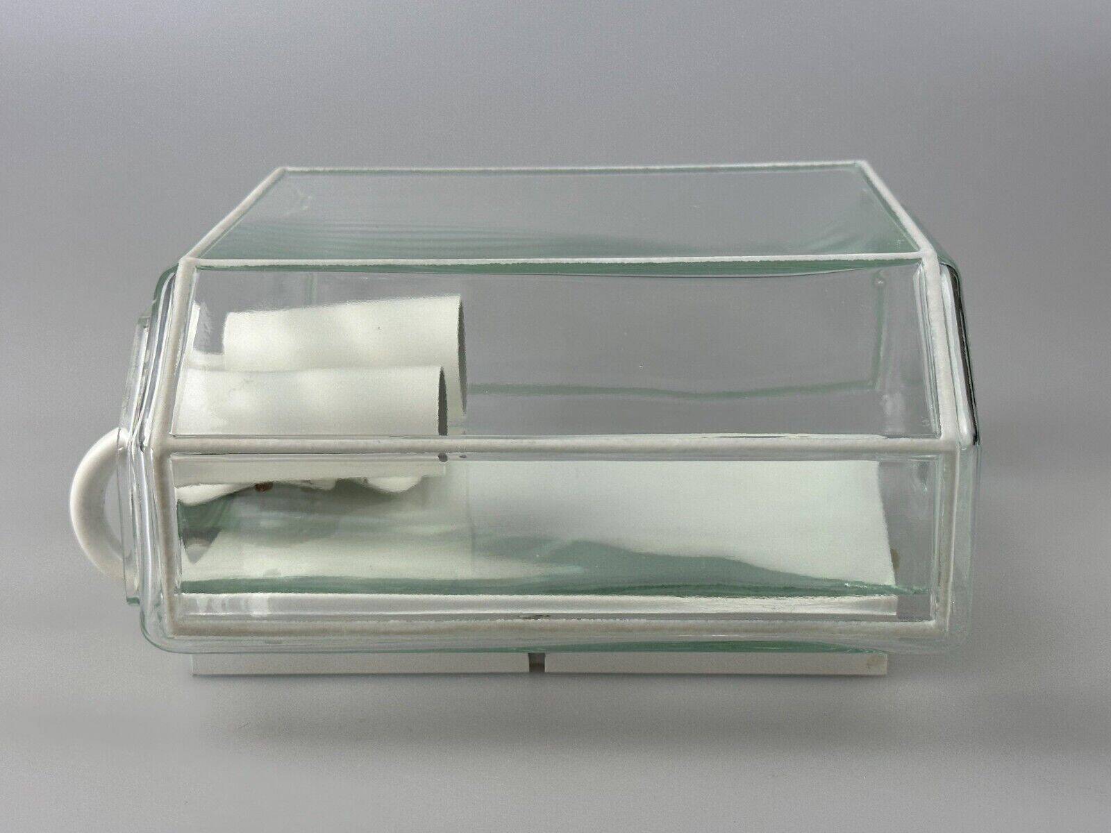 60s 70s wall lamp Glashütte Limburg Germany Glass & Metal Age Design