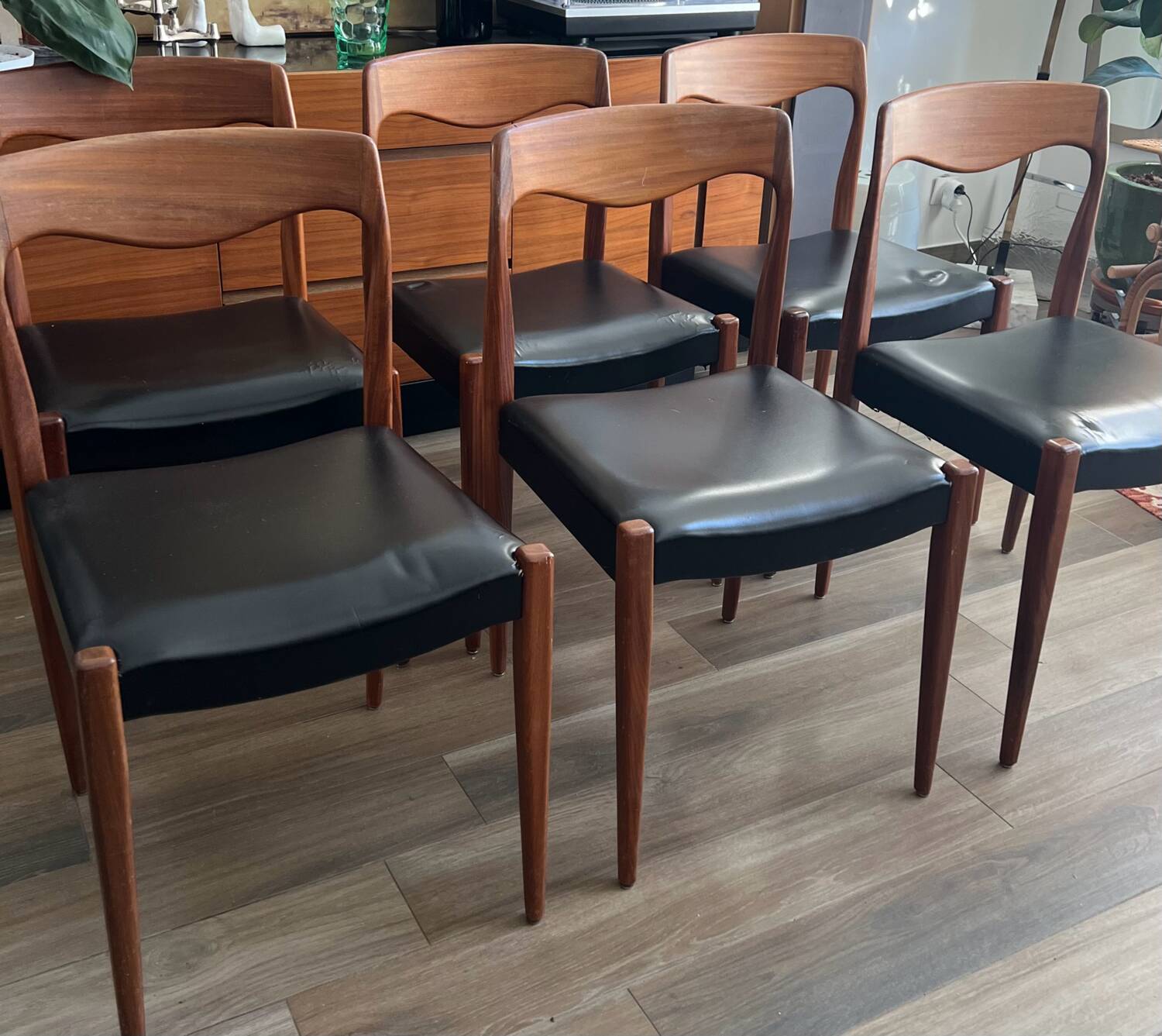 Set of 6 Roche Bobois chairs, 1960