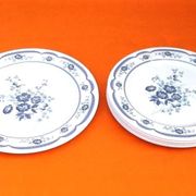 6 Assiettes plates / 1 Plat de service Décor floral