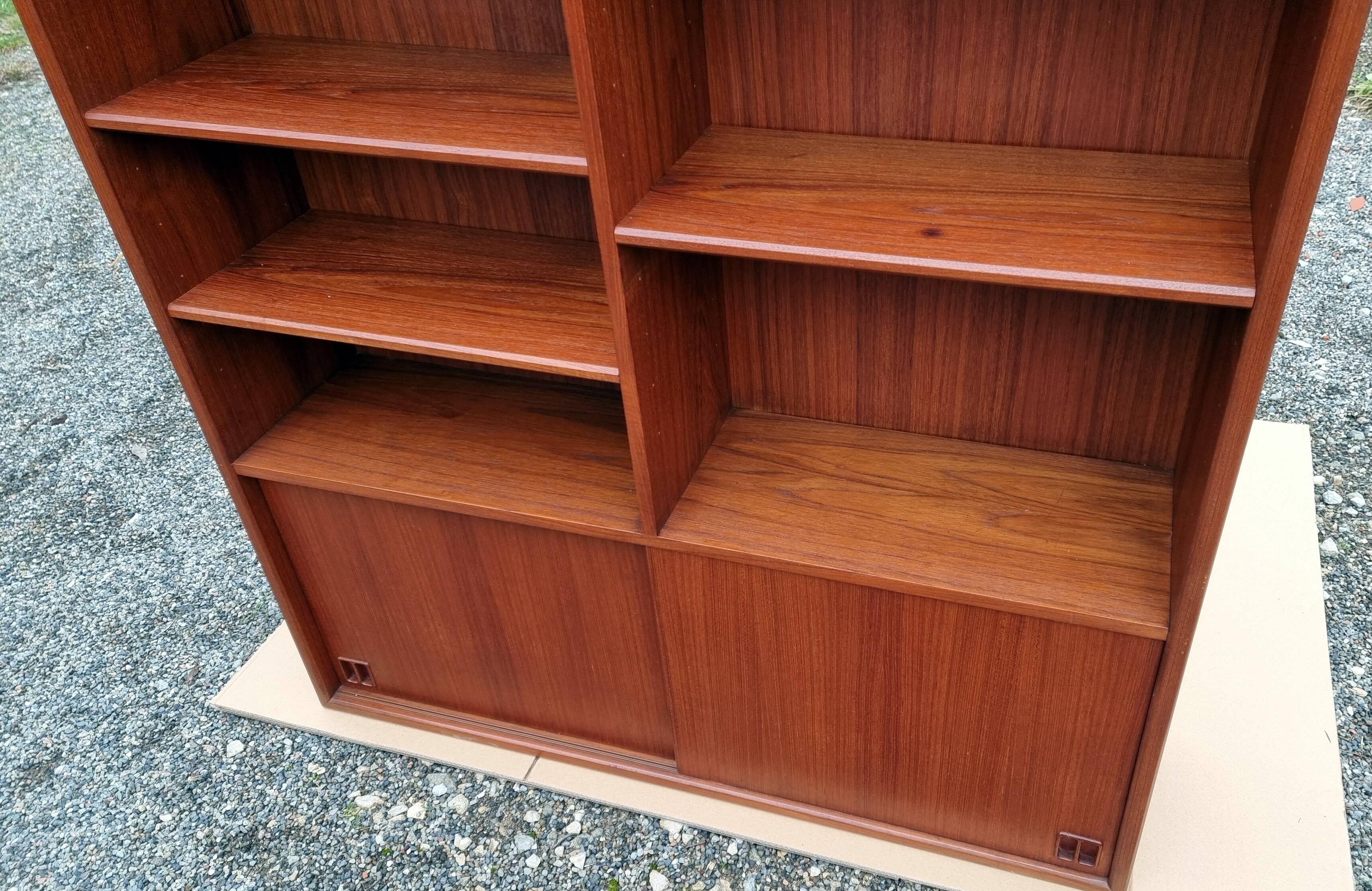 Scandinavian teak bookcase Samcom Denmark