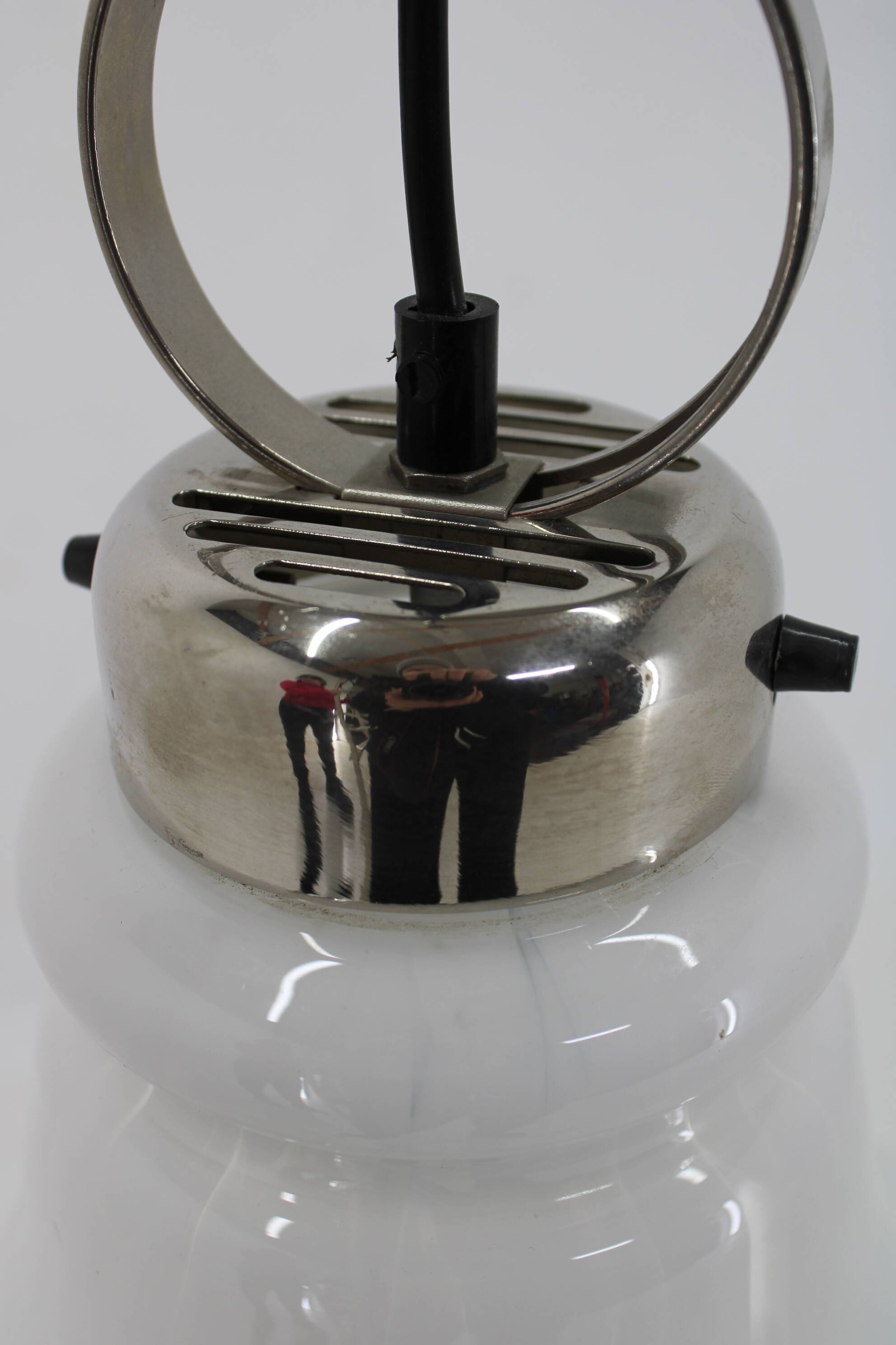 Suspension italienne en verre, années 1970