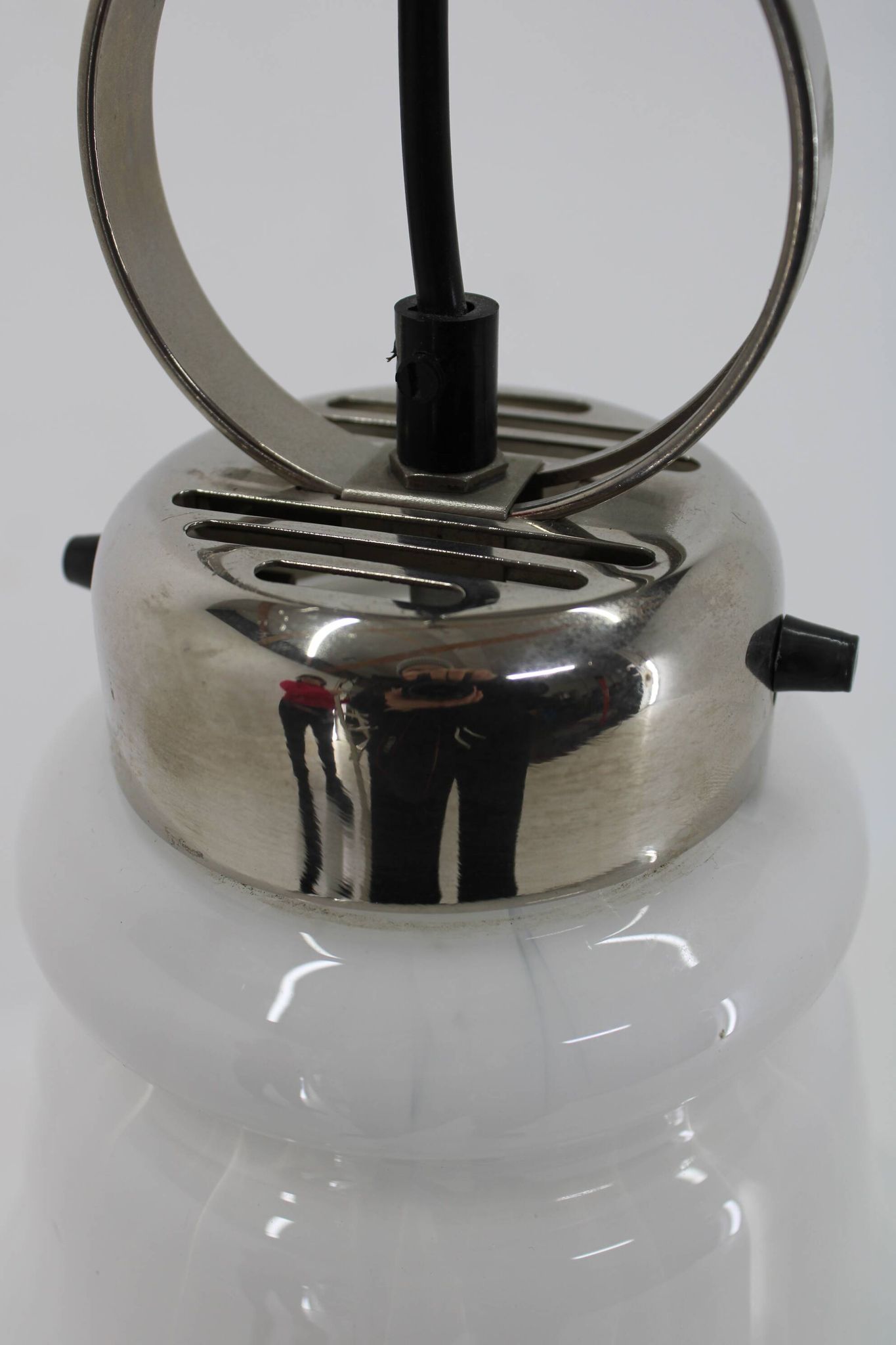 Suspension italienne en verre, années 1970