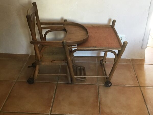 Chaises enfants bébé Baumann 1926-1928 au palmettes