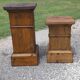 2 pine wood bases