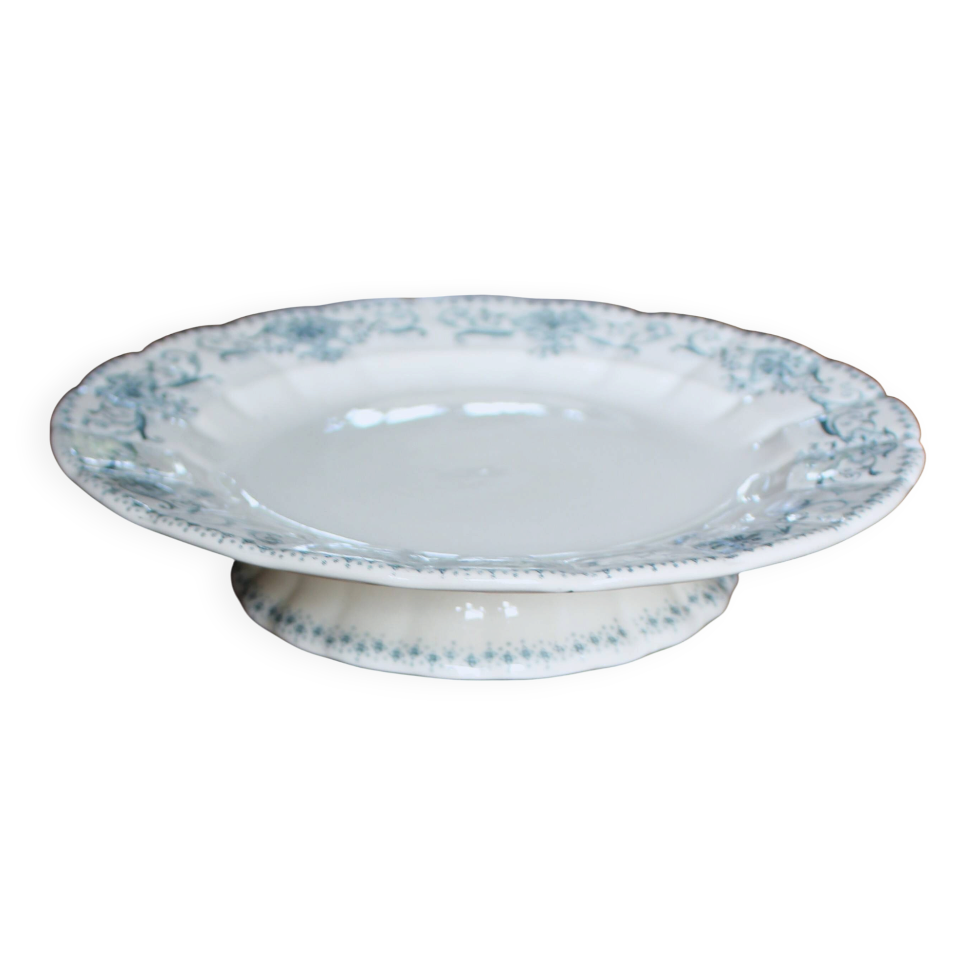 Cup on foot Piédouche Blue iron earth Verdun HBC