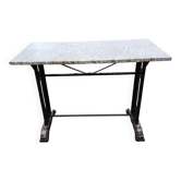 Table de Bistrot Art déco Fonte et Marbre