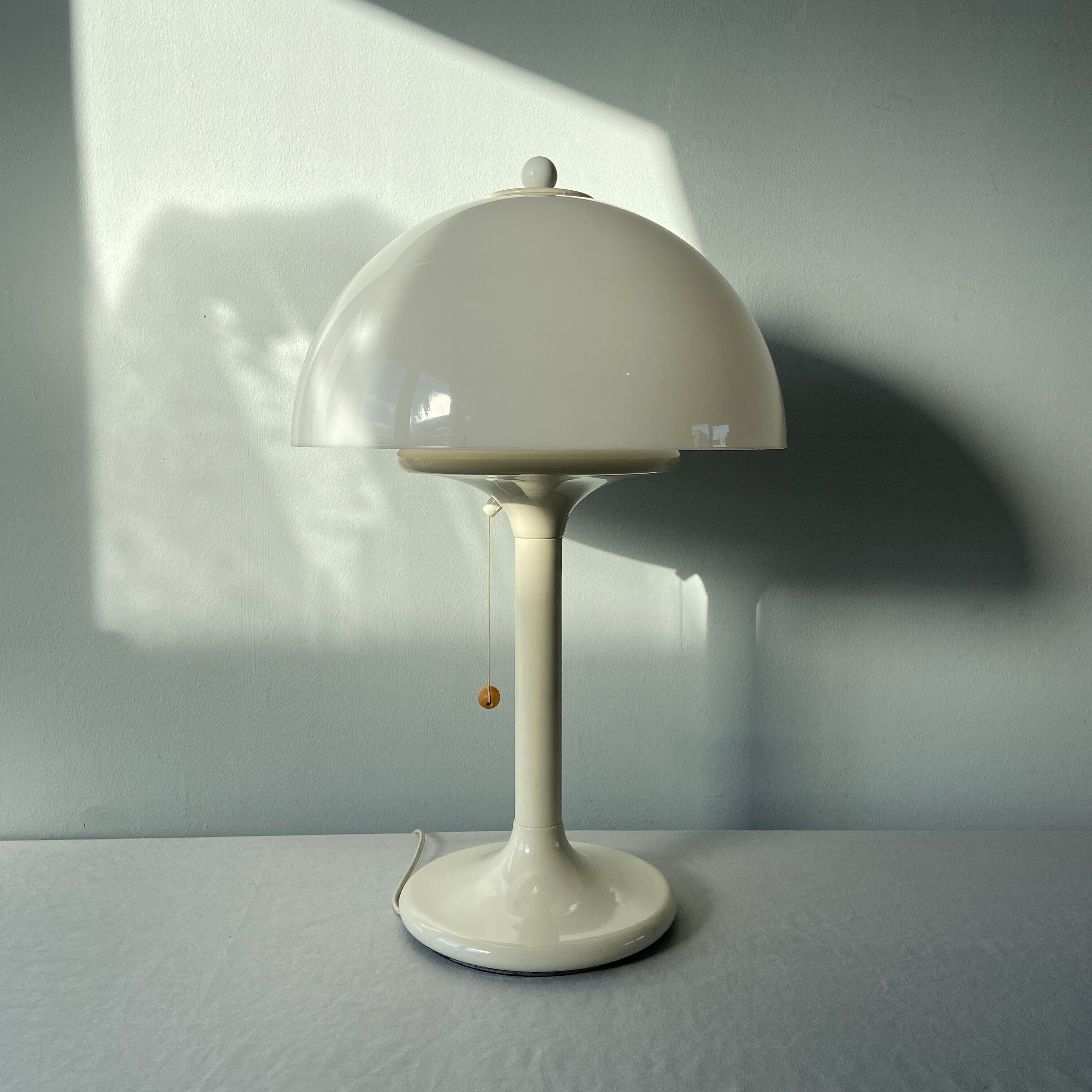 Vintage white Mushroom lamp