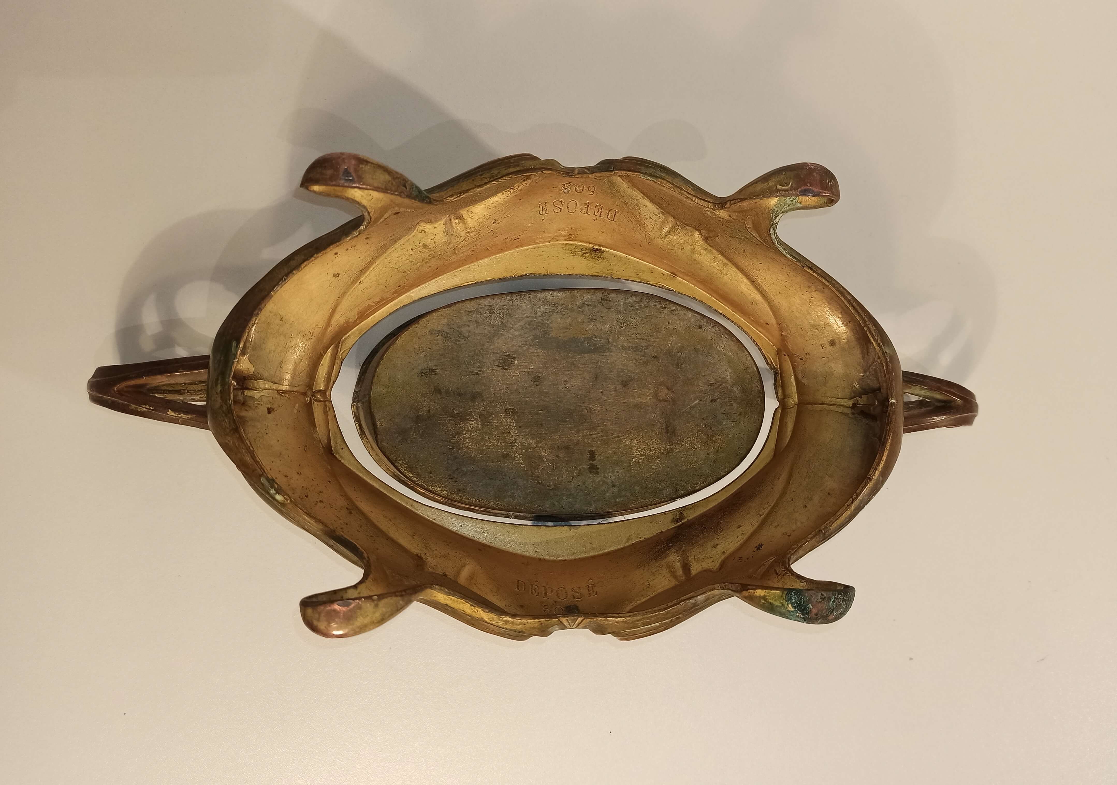 Old baroque copper planter