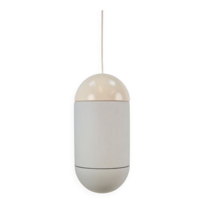 Suspension vintage en verre opale de Peill & Putzler, Allemagne, années 1960
