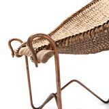 Chair Duyan mid-century Wicker by John Risley