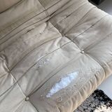 2-seater Sofa Togo Line Roset worn beige fabric