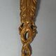 Paire anciennes appliques cariatides bronze doré, électrifiées 4 feux CS862