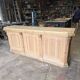 Bistro counter with a Hungarian point design.