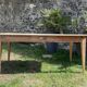 Farmhouse table with spindle legs