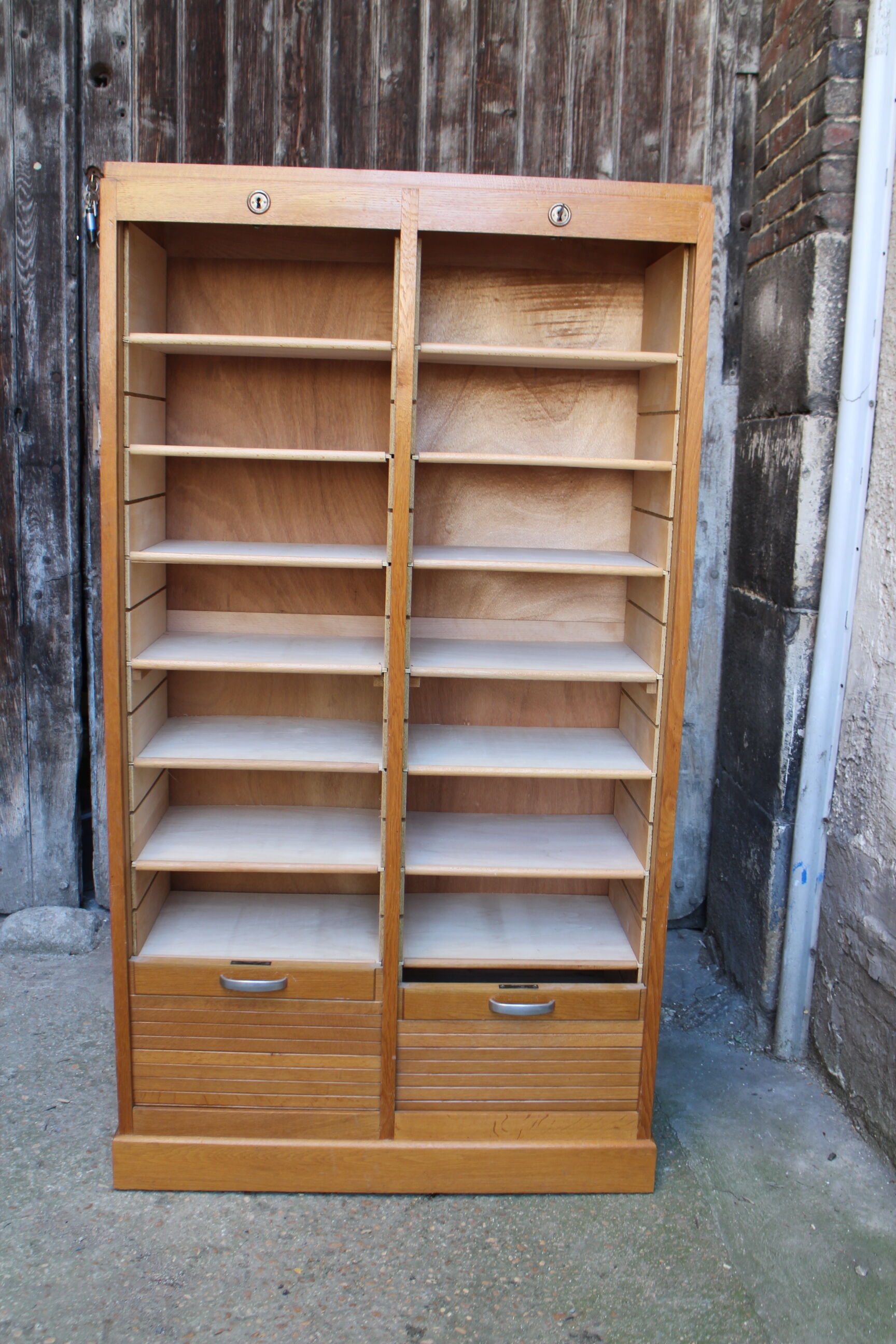 Double curtain binder