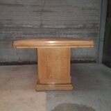 Table chêne moderniste cubique art déco 1940